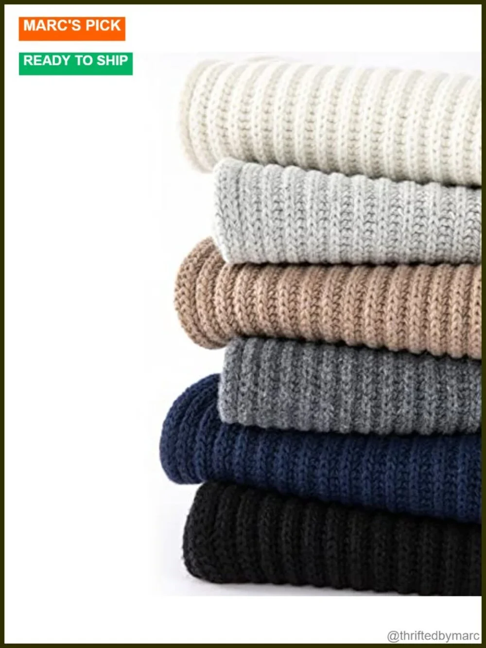 Merino Wool Beanie Scarf Set - Unisex Winter Knit Hat Scarf Set